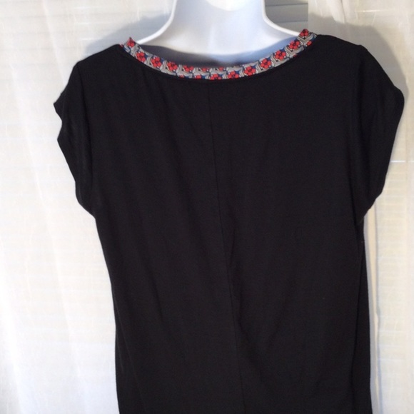 The Limited Print Button Cap Sleeve Blouse Sz M - Picture 5 of 11